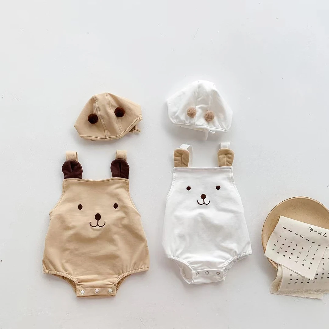 糯宝kids•婴儿包屁衣夏季薄款宝宝三角连体新生儿哈衣背带爬服