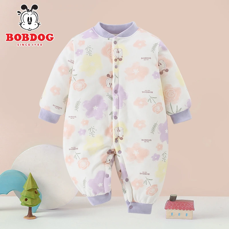 巴布豆秋冬季婴儿衣服宝宝衣服秋冬款新生儿婴幼儿外出服160g冬装