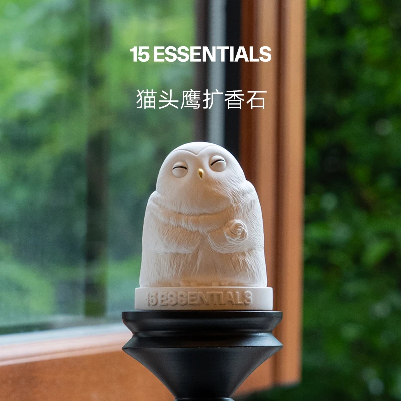 十五元素猫头鹰扩香家用室内留香持久精油香氛摆件