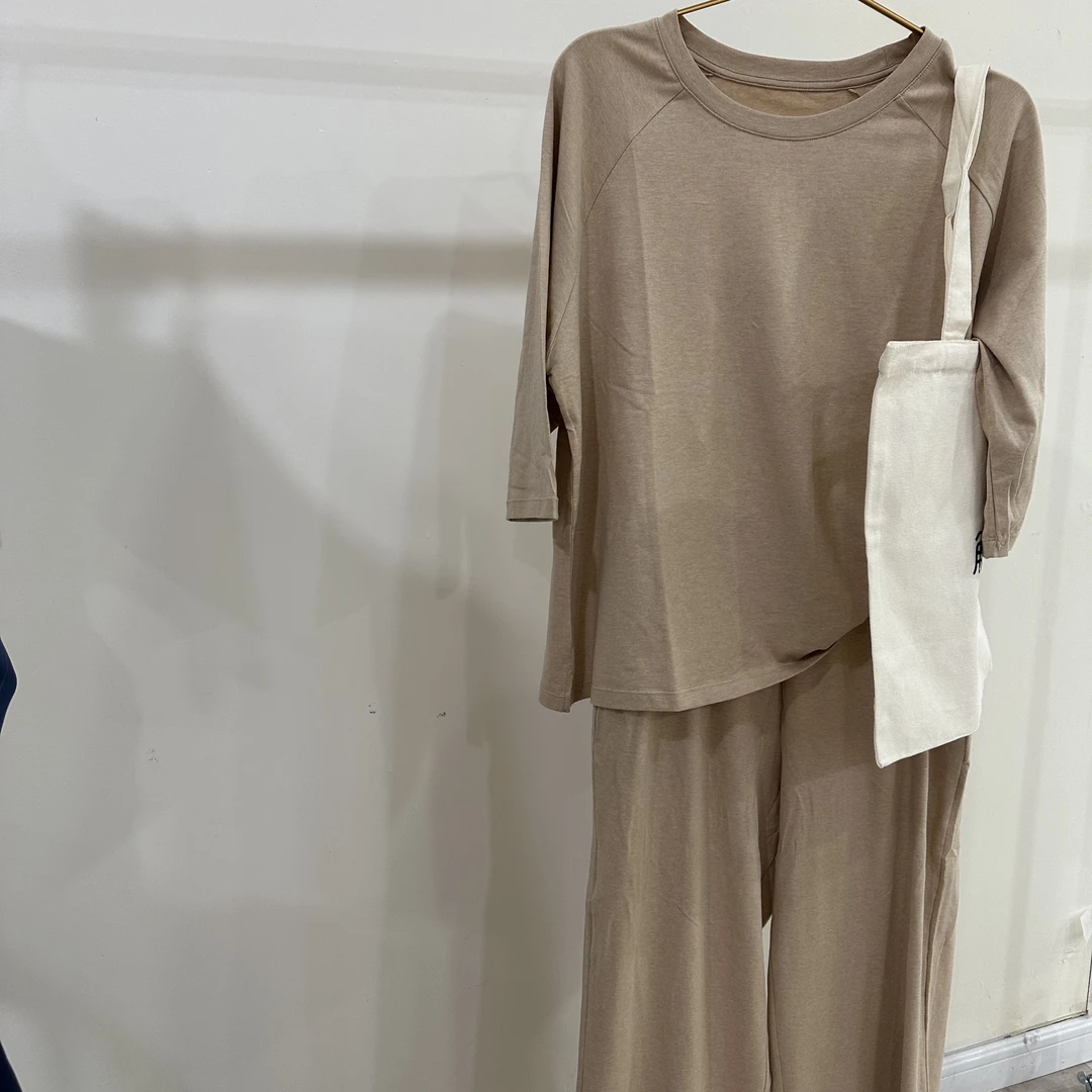 被原生彩棉环抱～软软家居服 短袖长裤