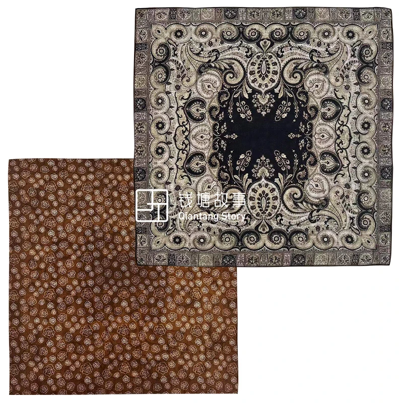 Qiantang Story/钱塘故事90丝毛-意式腰果，87*87cm