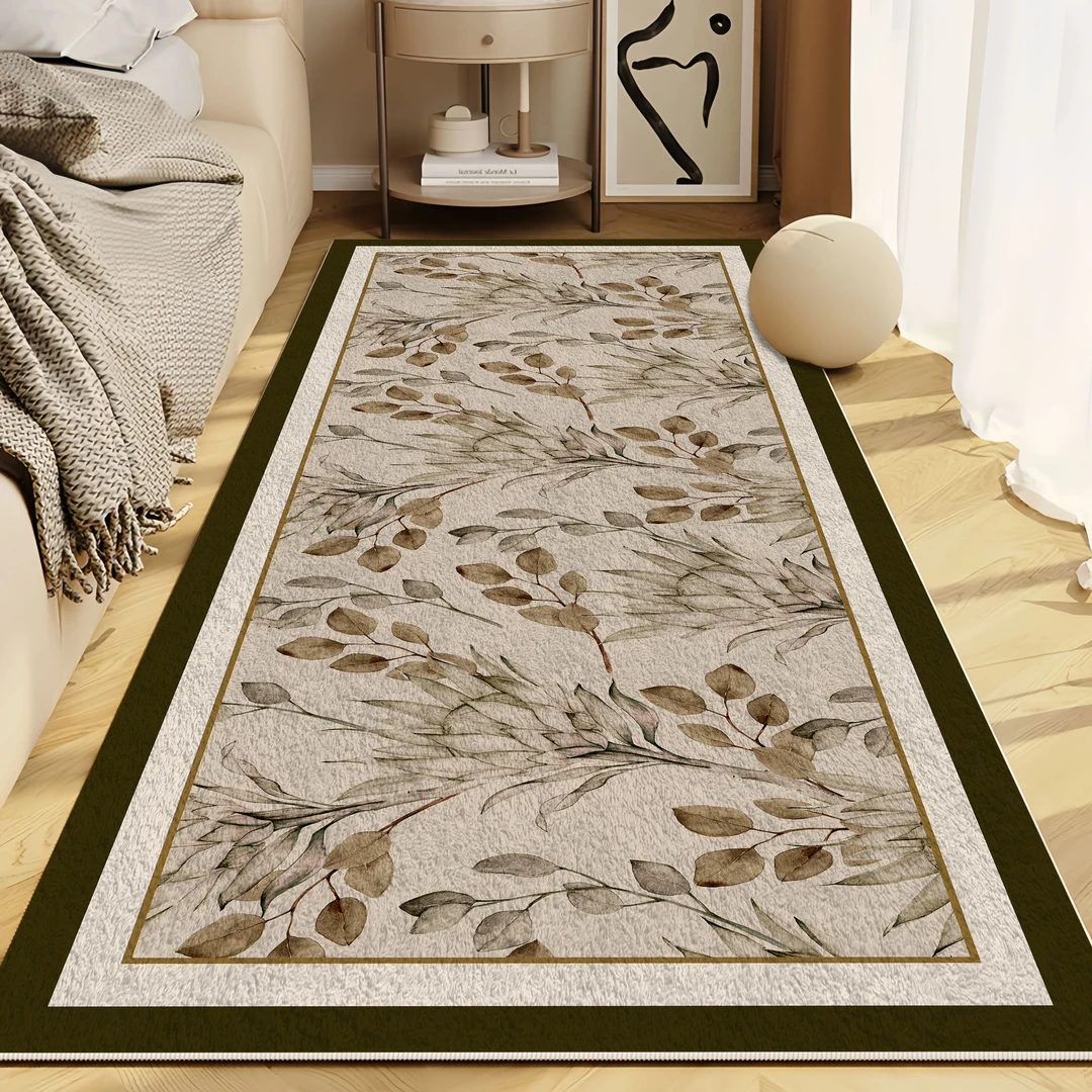 床边毯加厚四季通用仿羊绒地毯卧室家用网红简约可裁剪防滑耐脏