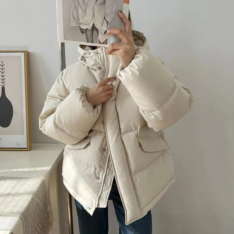 【大林自制】很厚实连帽羽绒服