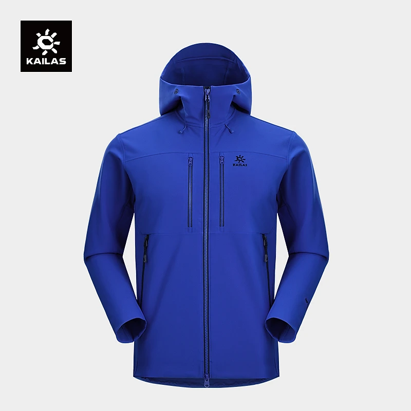 KAILAS凯乐石 户外运动冲锋衣防泼水男款连帽软壳外套KG2339116