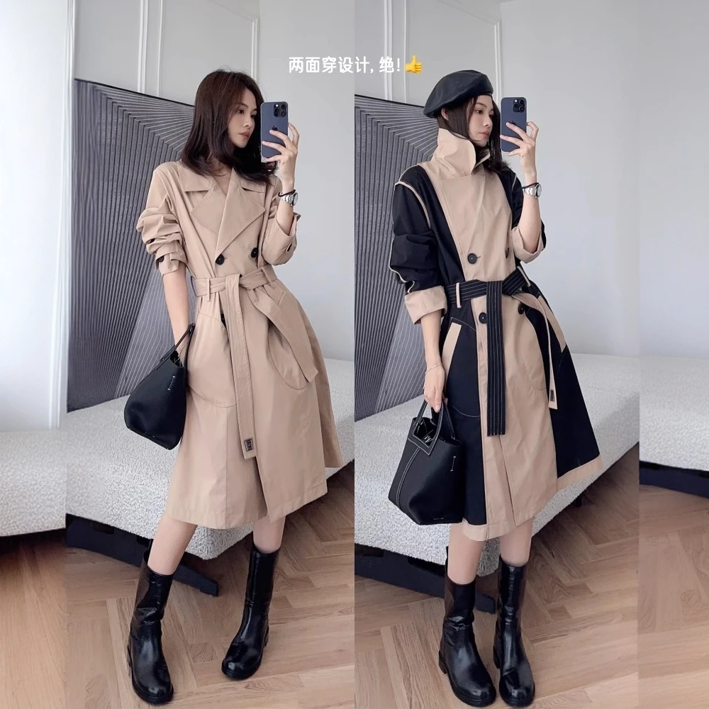 美洋MEIYANG【特卖捡漏】拜伦两面穿风衣 100+高密超薄双排扣