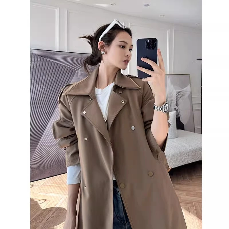 美洋MEIYANG【特卖捡漏】曼德勒风衣 英伦风夹棉加厚长款外套