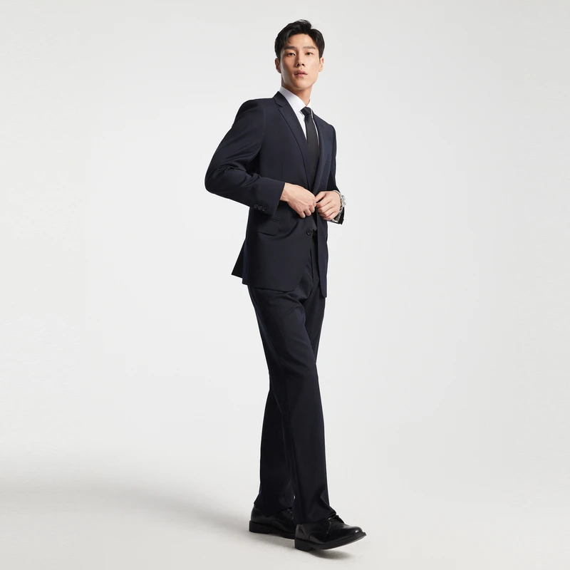 【95.5%绵羊毛西裤】雅戈尔男士职业商务休闲时尚正装直筒西裤29050