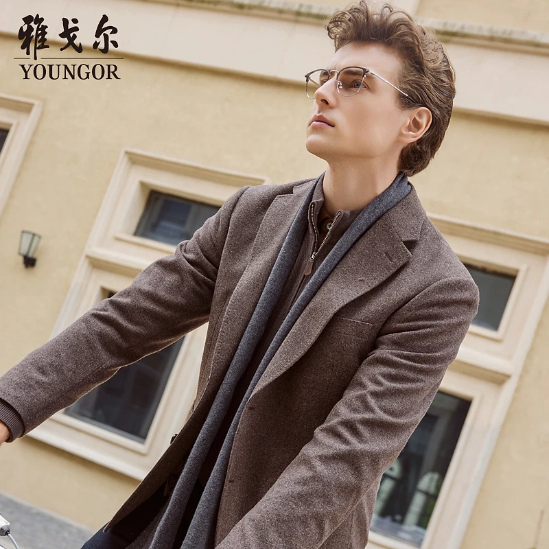 雅戈尔秋季新品男士商务休闲保暖时尚潮流单西西服225141