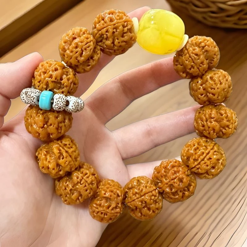 五瓣大金刚手串205无尘星月跑环（配饰为非天然宝石）