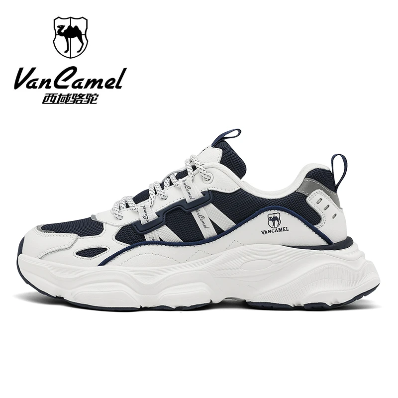 VANCAMEL/西域骆驼情侣运动鞋休闲鞋网面夜光百搭跑步鞋XYLT001