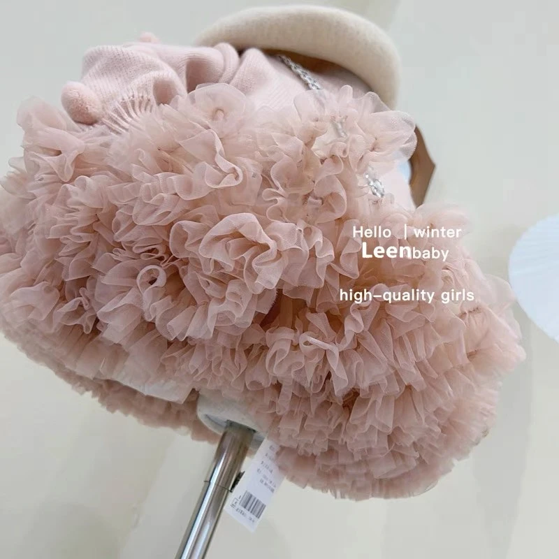乐恩童装秋冬季百搭女童蓬蓬裙宝宝突突裙洋气半身裙时髦tutu短裙