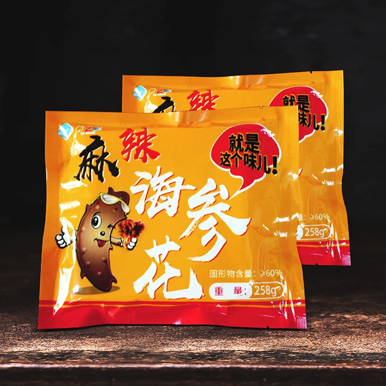 麻辣海参花258g/袋到手6袋加拿大进口野生海参花开袋即食免蒸免煮