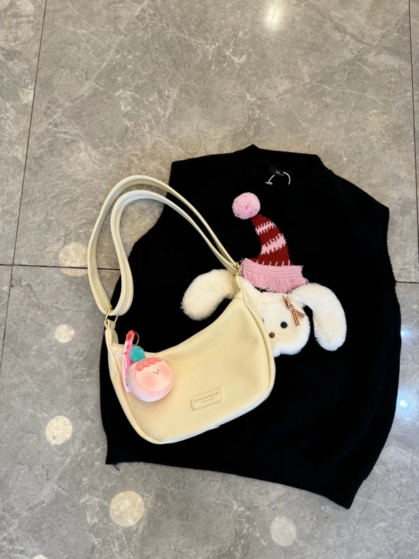 小众设计饺子包百搭软皮女包2024秋冬新款简约时尚单肩腋下斜跨包