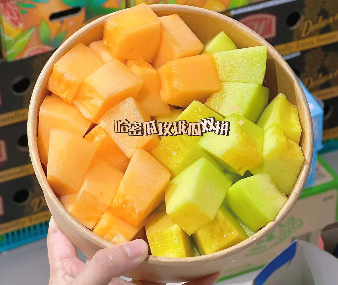 哈密瓜+梅陇瓜双拼750ml盒子一盒