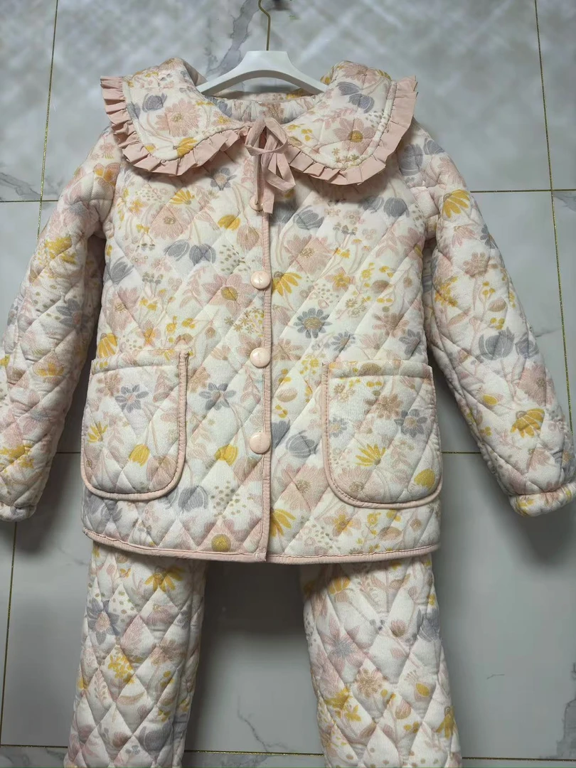 930#新款原创三层加棉加厚保暖套装居家外出款