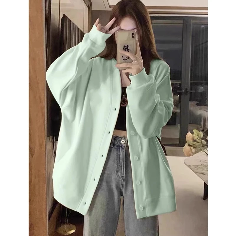 秋季卫衣穿搭外套女春秋款韩系慵懒风厚早秋天棒球服开衫2024新款