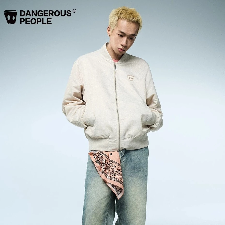 Dangerouspeople薛之谦dsp纸袋人休闲美式潮流飞行服夹克新潮男装