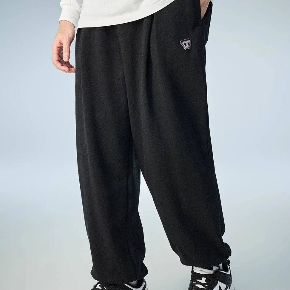 Dangerouspeople薛之谦dsp纸袋人小绣标宽松休闲束脚针织运动卫裤