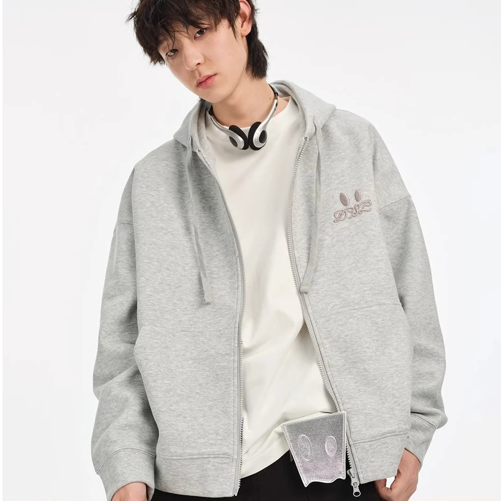 Dangerouspeople薛之谦dsp宽松小眼睛空气层连帽开衫卫衣新潮男装