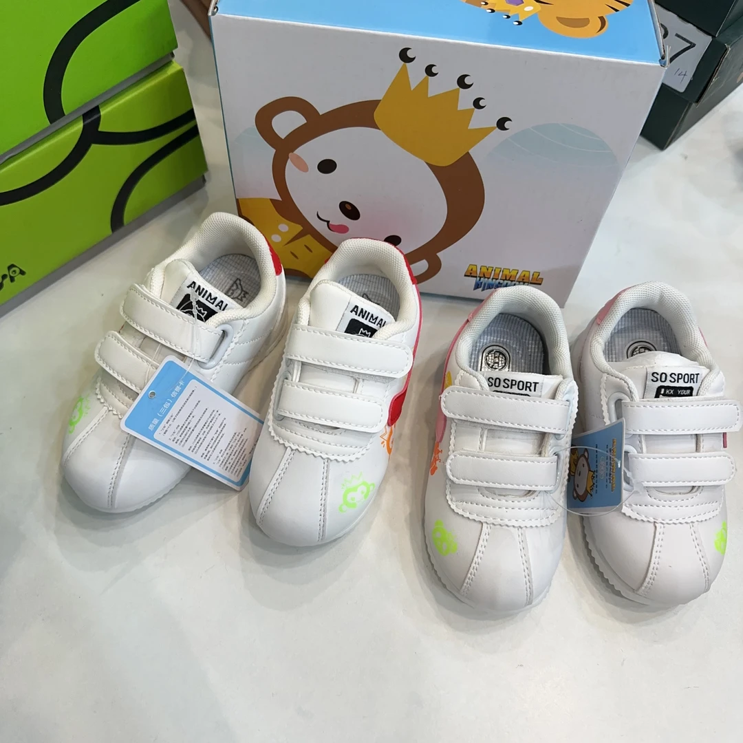 儿童运动鞋皮面阿甘鞋女童学步鞋男童单鞋2329