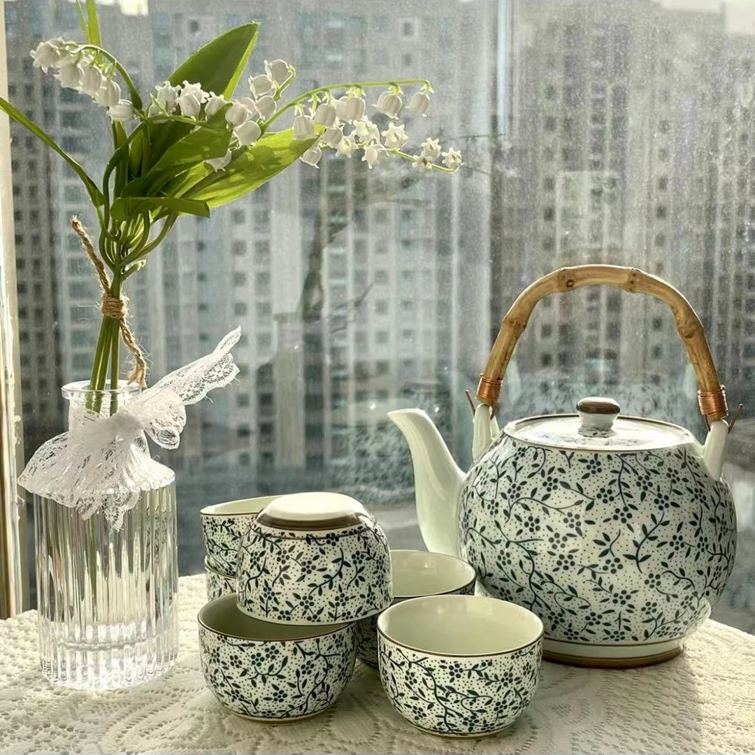 提梁壶茶具套装家用现代大容量过滤茶壶客厅办公功夫茶杯整套茶具