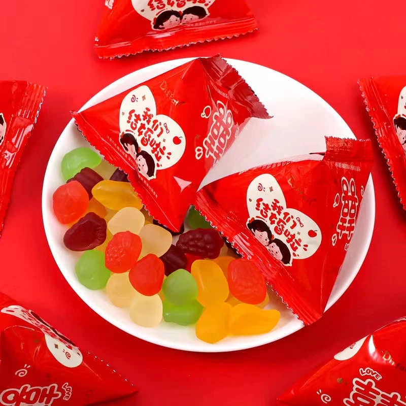结婚订婚专用喜糖果汁软糖橡皮糖我们结婚啦软糖喜宴婚礼专用