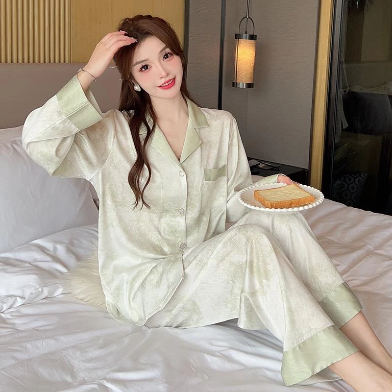 睡衣女2023年新款夏季薄款ins韩版风高级感两件套家居服可外穿