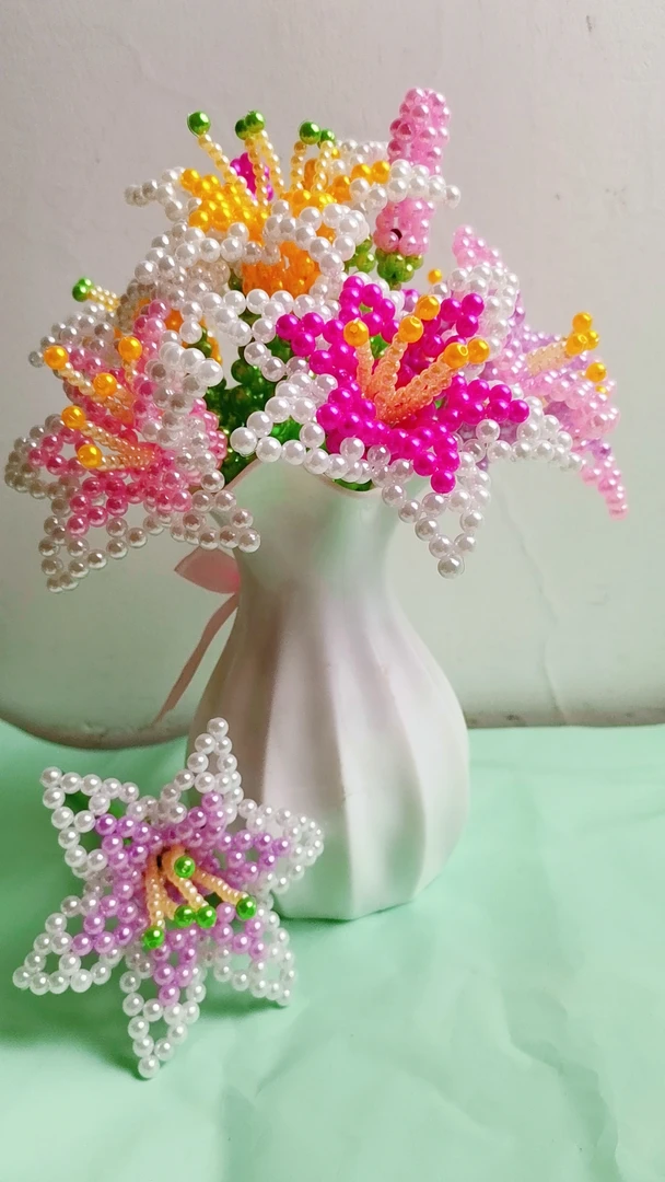 串珠百合花材料包