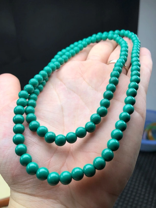 210高瓷绿108颗佛珠尺寸7mm