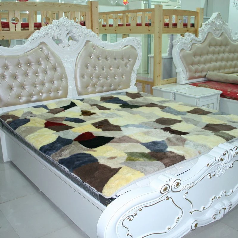 羊毛褥子保暖防潮真皮褥子皮毛一体单人羊皮毯子双人羊皮褥子垫子