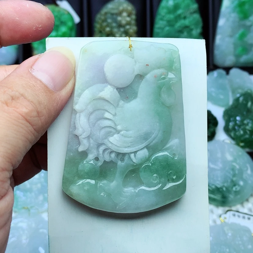 【闪购商品】翡翠挂件未镶嵌)