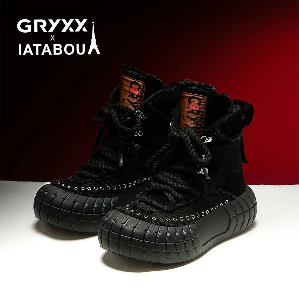 M【出行日记】/拜年穿搭/潮牌GX和IATABOU联名系列女鞋 GX9056-8