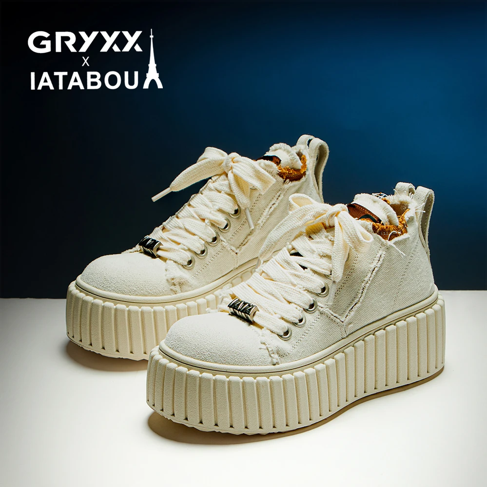 M【光和电】IATABOU联名GX潮鞋厚底增高透气软底女鞋GX9039-2