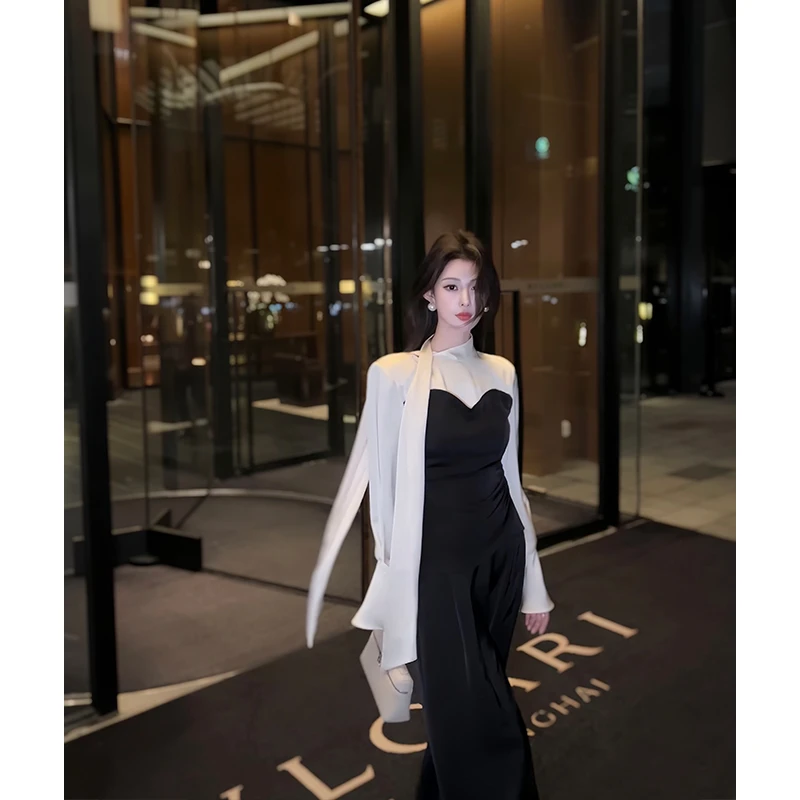 CUI CUI 崔崔【追风日记】设计款套装气质长款时尚显瘦修身C023166