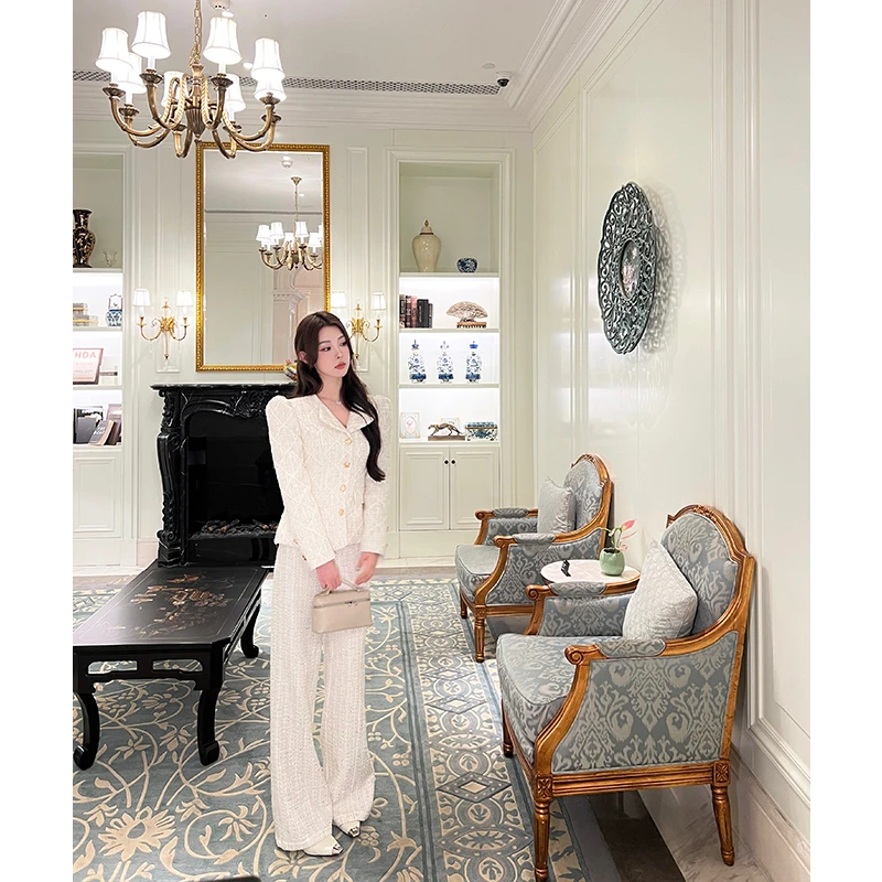 CUI CUI 崔崔【爱乐之城】设计款羽绒服秋冬小香风时尚套装C023384