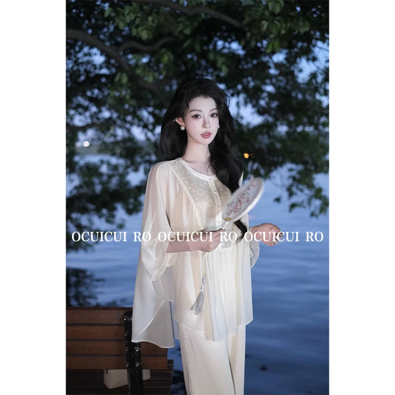 CUI CUI 崔崔【日落时分】清冷系设计款时尚南洋气质上衣女C024158