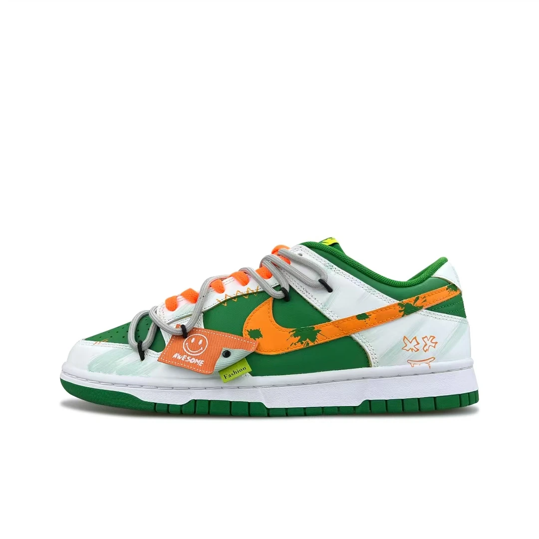 【定制球鞋】 Nike Dunk 潮流反转 嘻哈涂鸦 美式复古 清新解构
