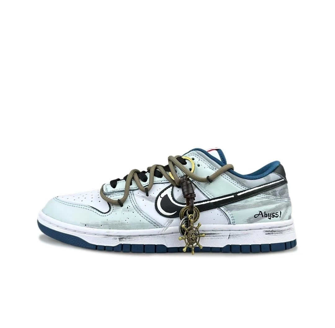 【定制球鞋】 Nike Dunk 深渊航行 复古潮流 耐磨轻便 板鞋 男款