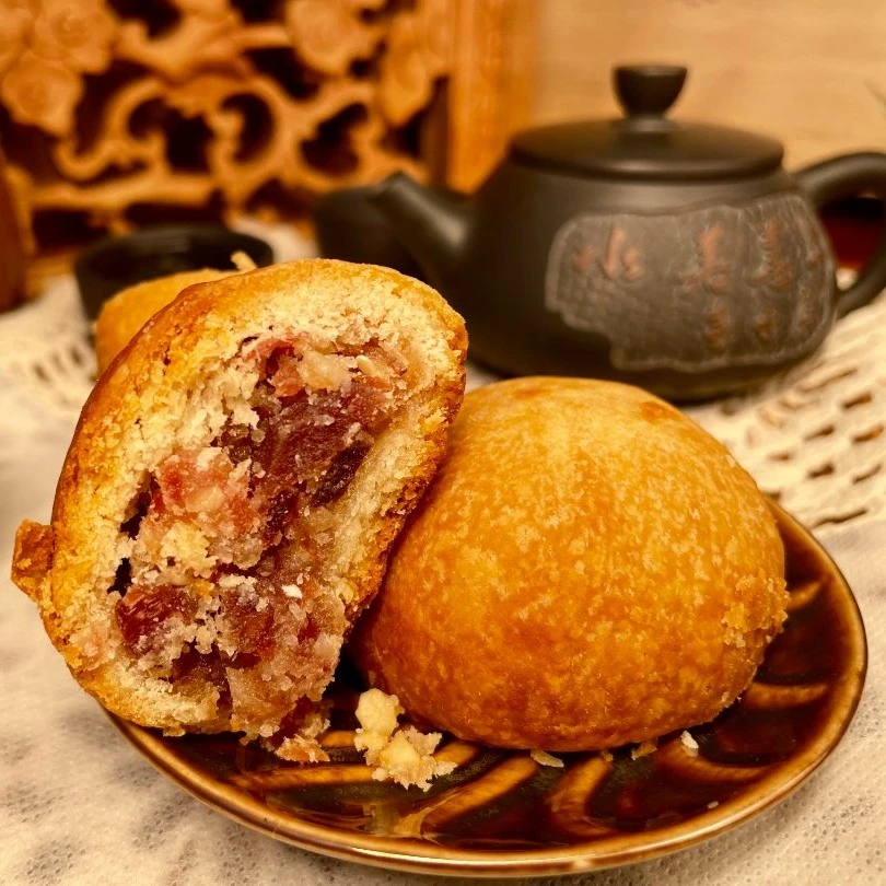 云南特产零食宣威50克火腿饼10枚/20枚