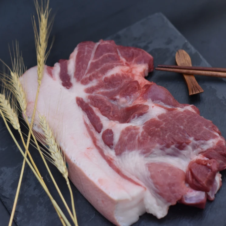 皖南农家土黑猪梅花肉2000g梅花肉雪花肉顺丰包邮