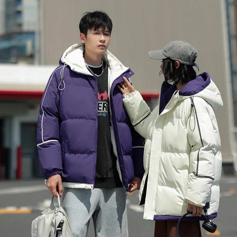 面包服棉衣外套男女冬季宽松休闲立领情侣款加厚保暖羽棉服