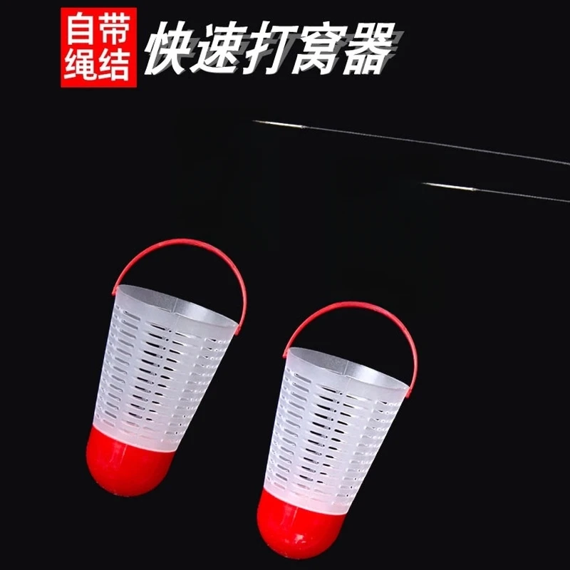 钓鱼打窝器长手竿传统钓逗钓耐用酒米鱼饵窝料投饵做窝工具垂钓用