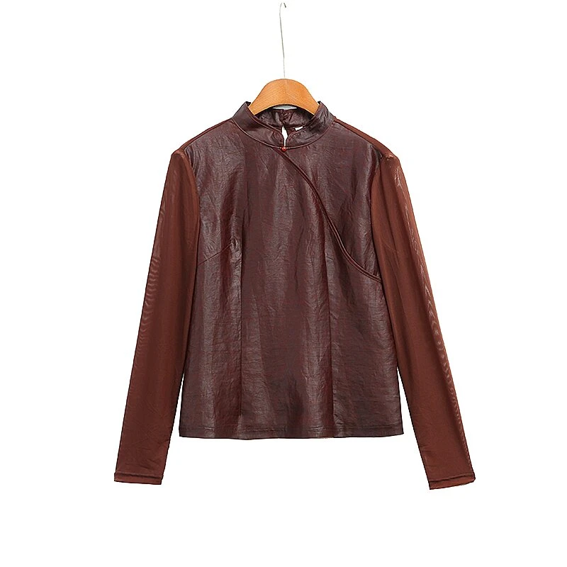 【澜亭絮絮】桑蚕丝香云纱红龟老料上衣LT058