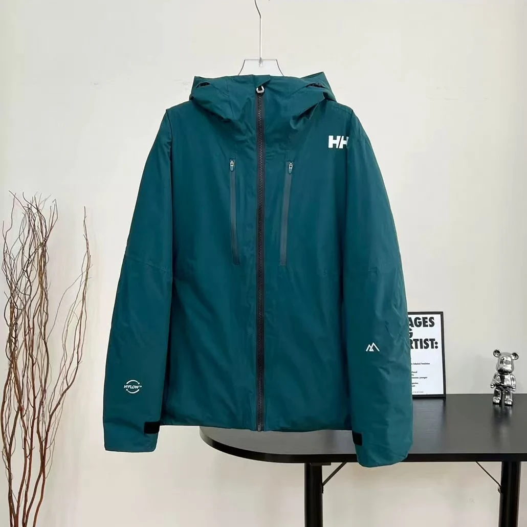 【HELLY HSN】户外冲锋滑雪连帽情侣保暖男女外套