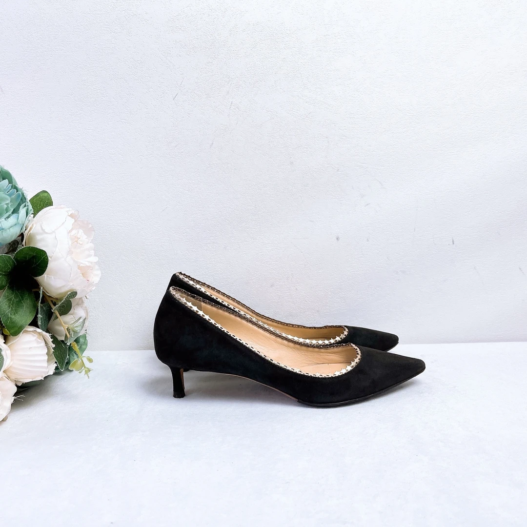 95新 JIMMY CHOO/吉米周 高跟鞋/37.5码/成色/XspA1982