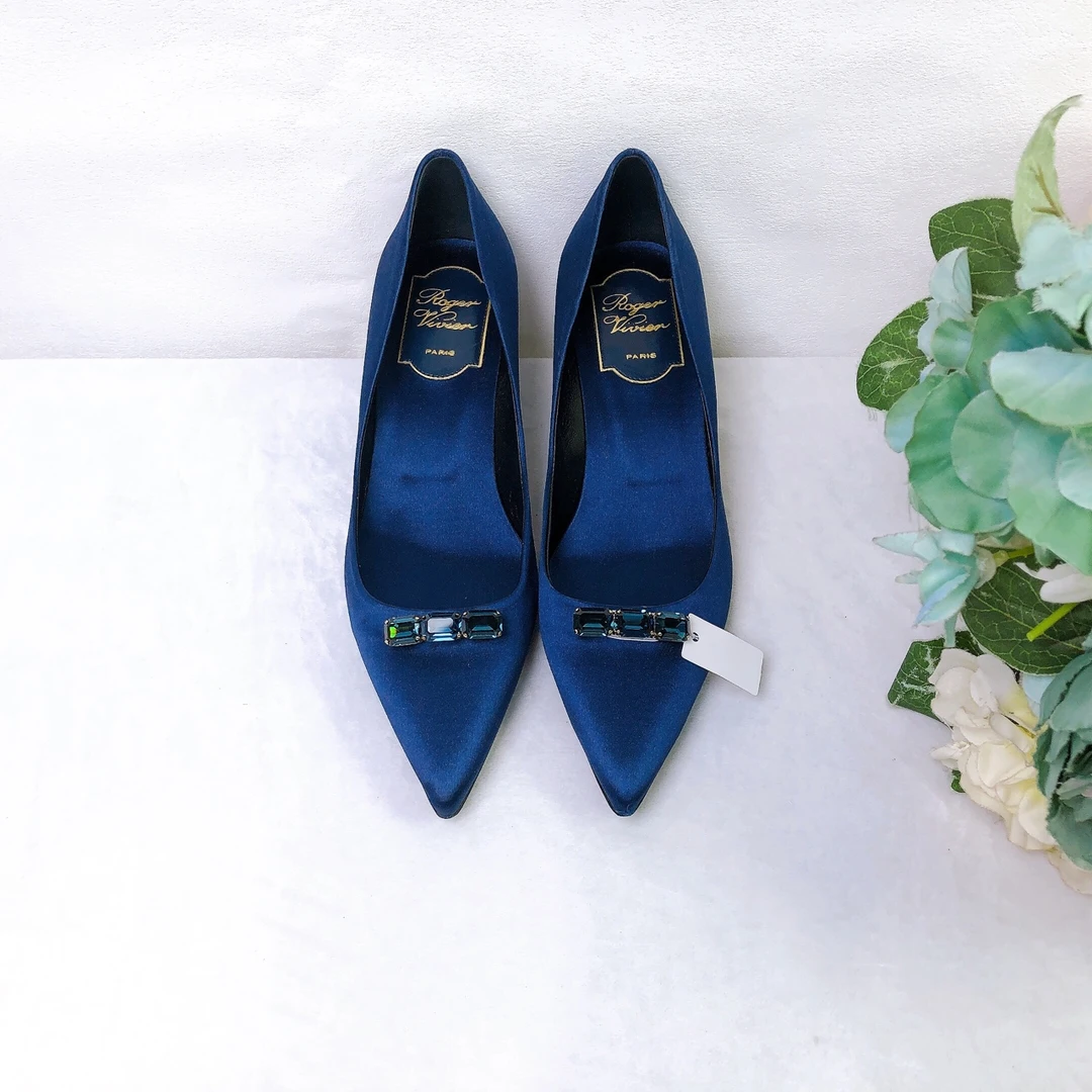 95新 Roger Vivier/罗杰·维威耶 高跟鞋/35码/成色95/Xspq1054