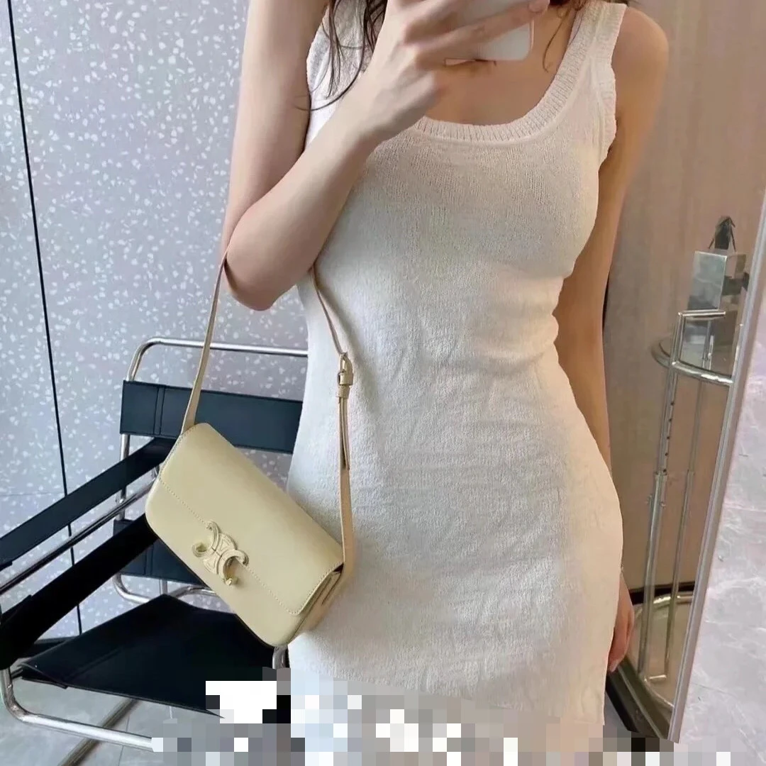 99新 FENDI/芬迪 针织吊带连衣裙/40码/成色99/Xspa2425