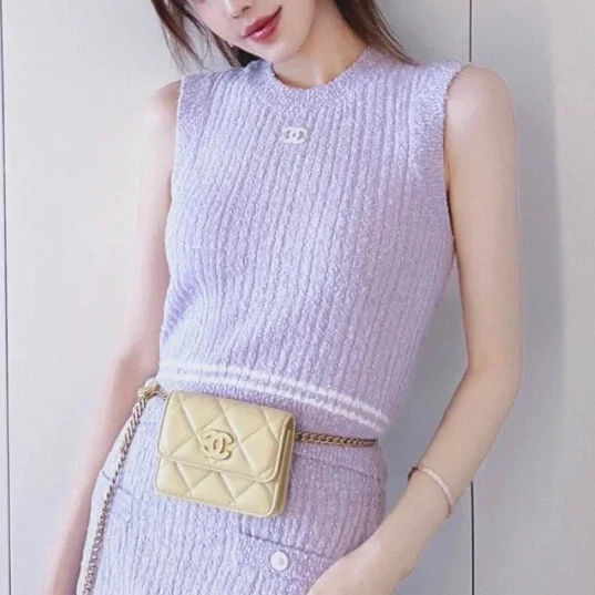 99新 Chanel/香奈儿 针织背心/38码/Xsp30582