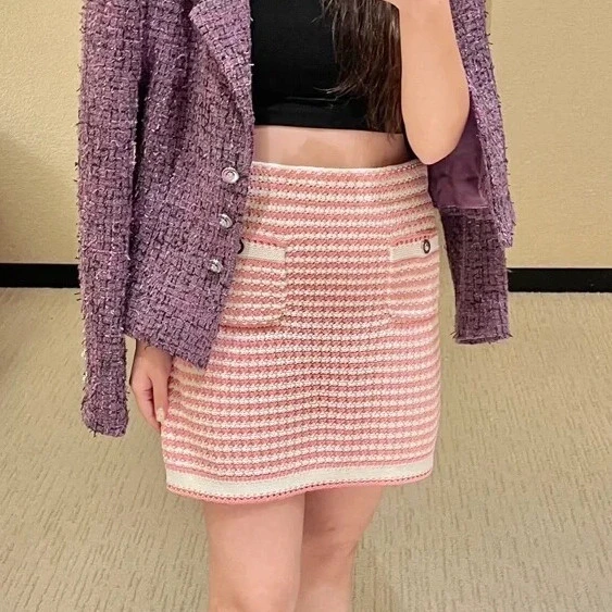 99新 Chanel/香奈儿 针织半身裙/36码