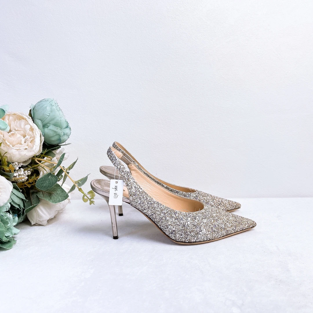 95新 JIMMY CHOO/吉米周 高跟鞋/37码/成色/Xsps8671